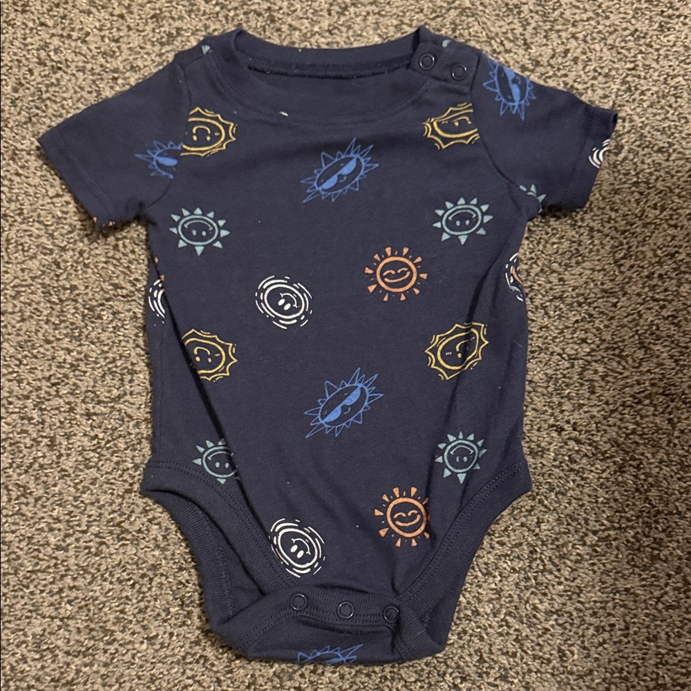 Garanimals Navy Blue Sun Print One Piece